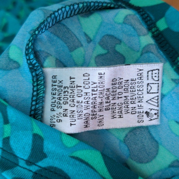 Blue & Green Patterned Designer Dress (NWT!) - Picture 8 of 8